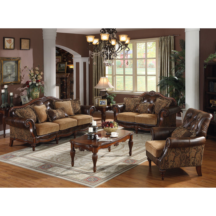 Astoria Grand Beare 4 Piece Faux Leather Living Room Set Wayfair Canada